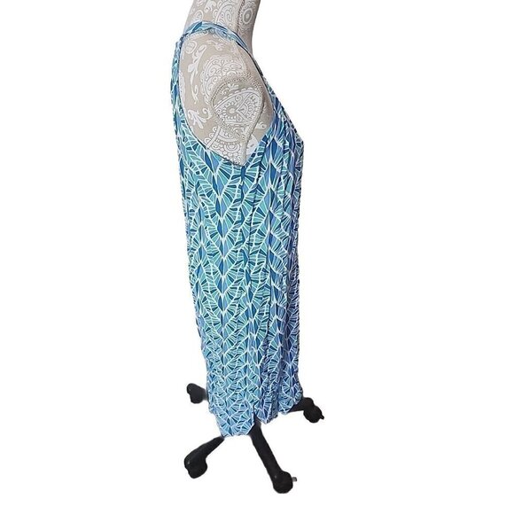 Escapada Halter Sleeveless Alice White Sapphire Kauai Dress Medium - Picture 4 of 9